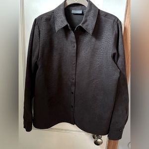 Relativity Petite Women’s Top Brown suede feel